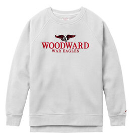 Youth Cotton Blend Hooded Sweatshirt in Red - Woodward Academy