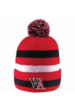 Logofit Beanie Knit Striped Pom Primetime