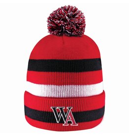 Logofit Beanie Knit Striped Pom Primetime