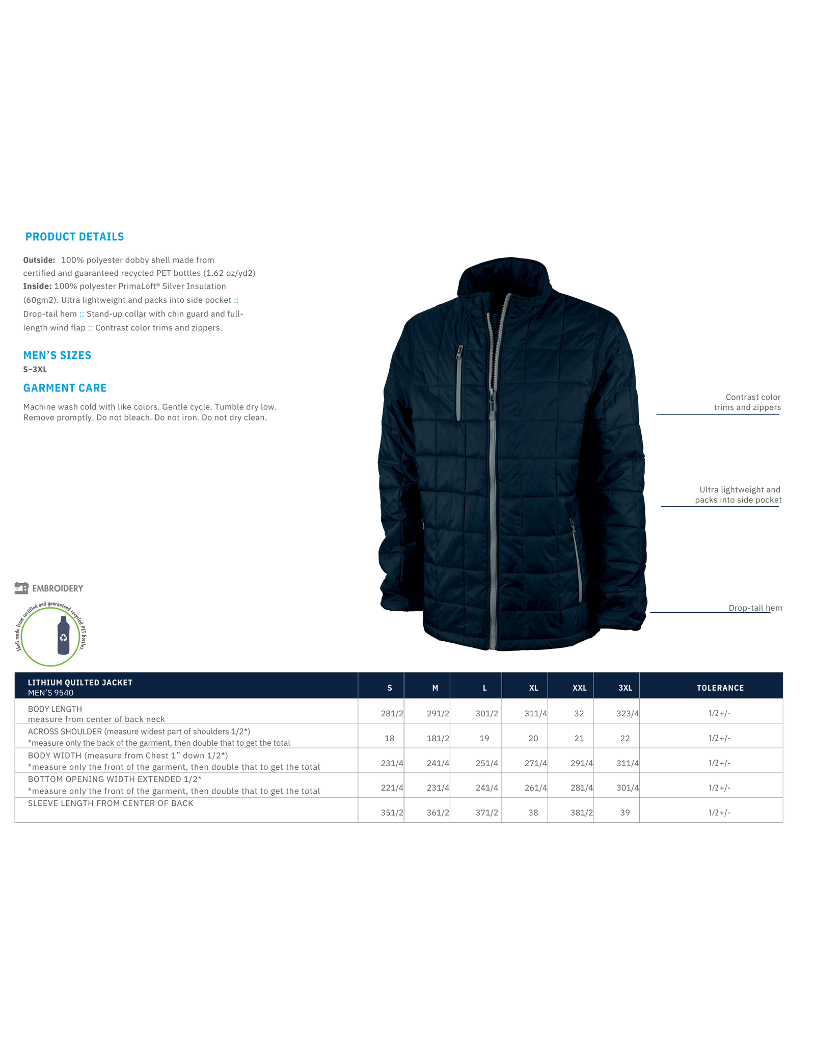 Quilted Jacket (Upper School Only)
