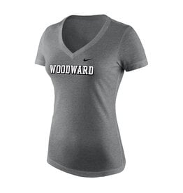 Nike Ladies SS V-Neck Brick
