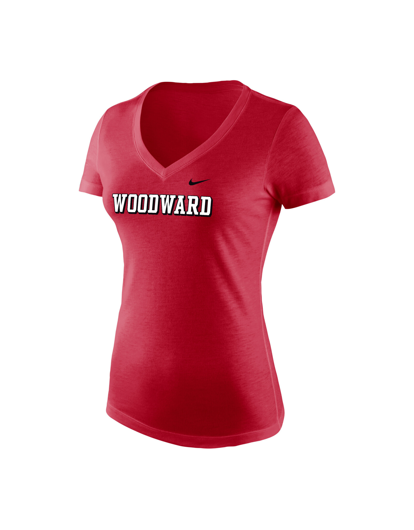Nike Ladies SS V-Neck Brick