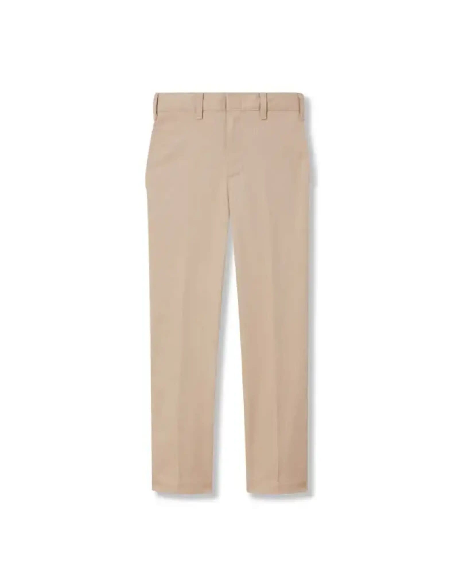 Men Poly/Cotton Performance Flat-Front Pants