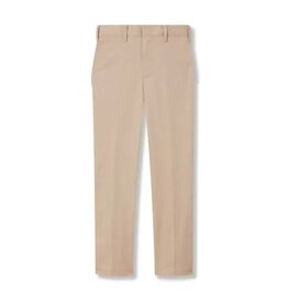 Men Poly/Cotton Performance Flat-Front Pants
