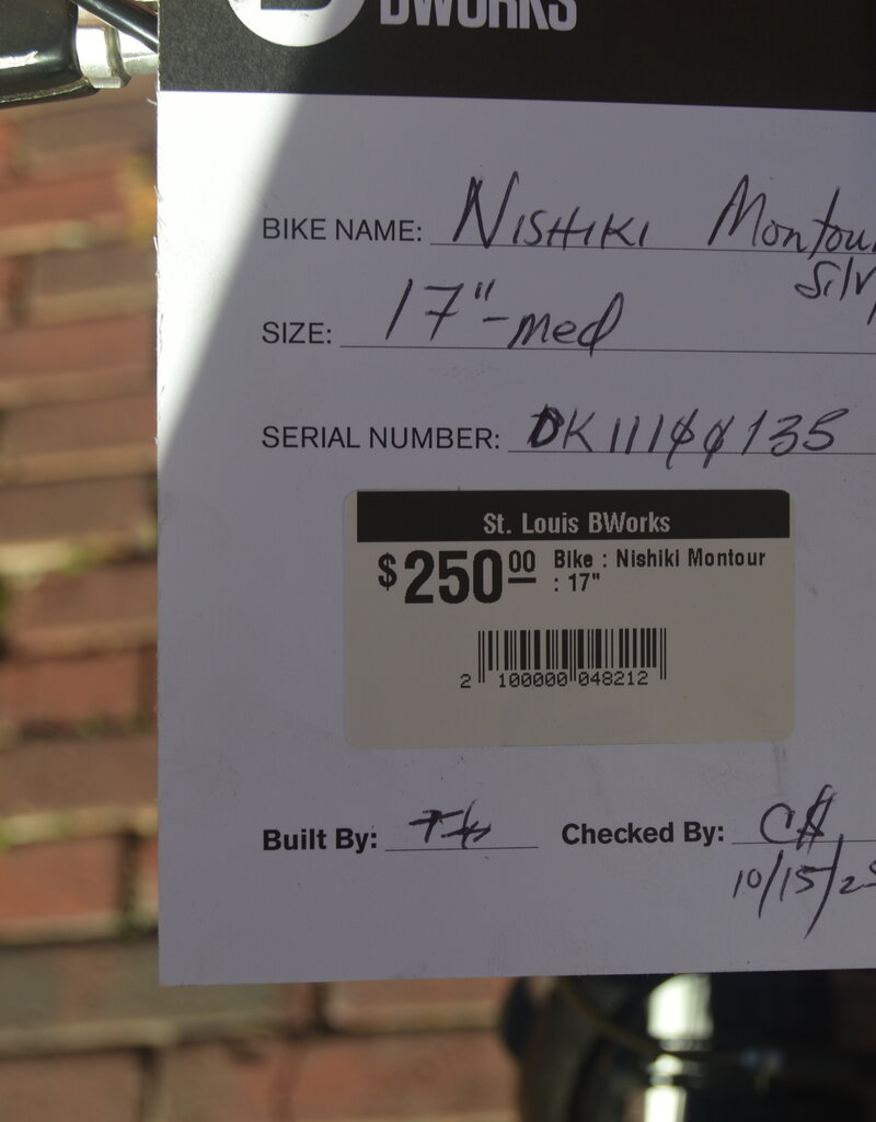Nishiki Bike : Nishiki Montour : 17"