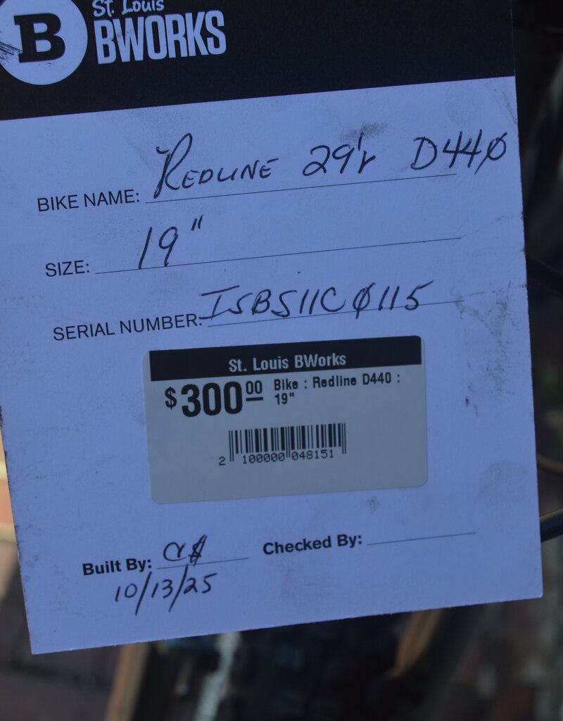Redline Bike : Redline D440 : 19"