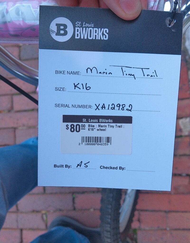 Marin Bike : Marin Tiny Trail : K16" wheel