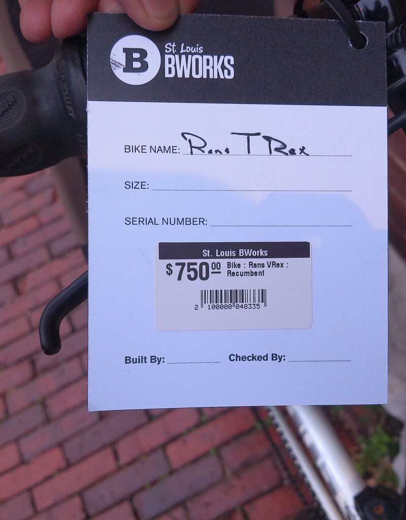 Rans Bike : Rans VRex : Recumbent