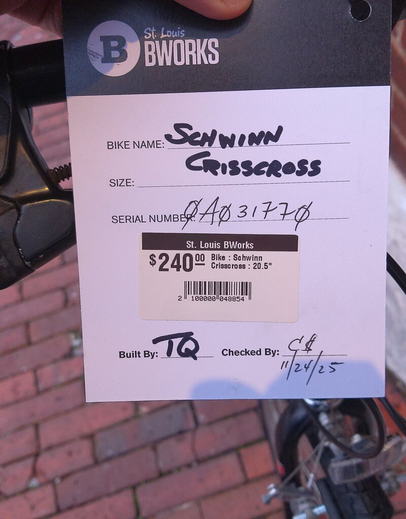 Schwinn Bike : Schwinn Crisscross : 20.5"