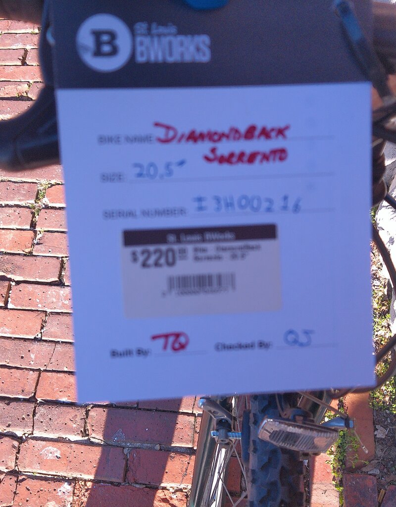Diamond Back Bike : DiamondBack Sorrento : 20.5"
