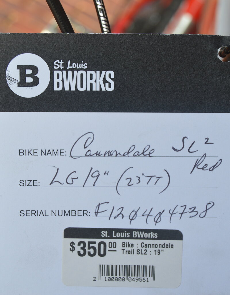 Cannondale Bike : Cannondale Trail SL2 : 19"