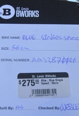 Bike : Blue Single Speed : 56cm