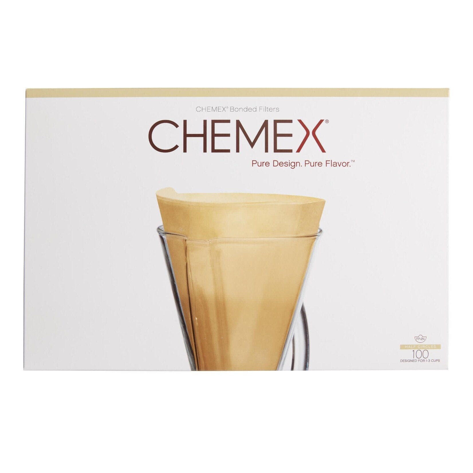 CHEMEX Chemex 3 Cup Circular Filters, Natural
