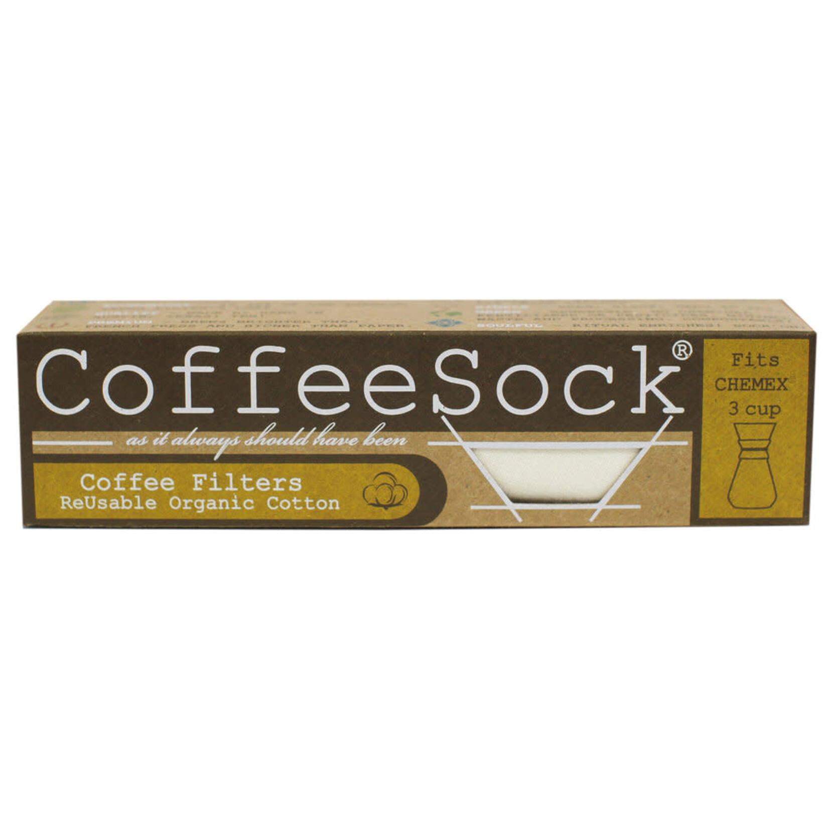 CHEMEX Coffee Sock (CoffeeSock) Chemex Filter 3-Cup