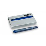 LAMY LAMY T 10 Refill - Fountain Pen Ink Cartridges, Box of 5 (Blue)