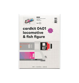 cardkit 0401: locomotive & fish figure