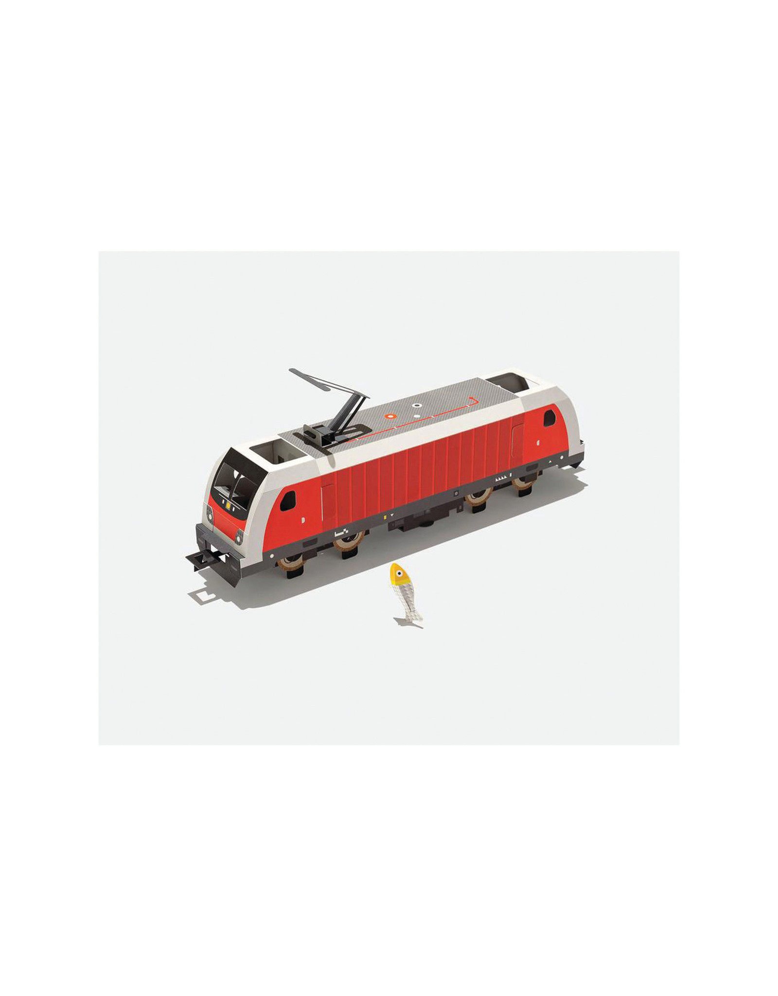 cardkit 0403: locomotive & fish figure