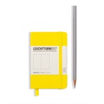 Leuchtturm Plain Mini Hardcover Notebook, Lemon
