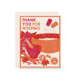 Heartell Press Thank You For Hosting Card