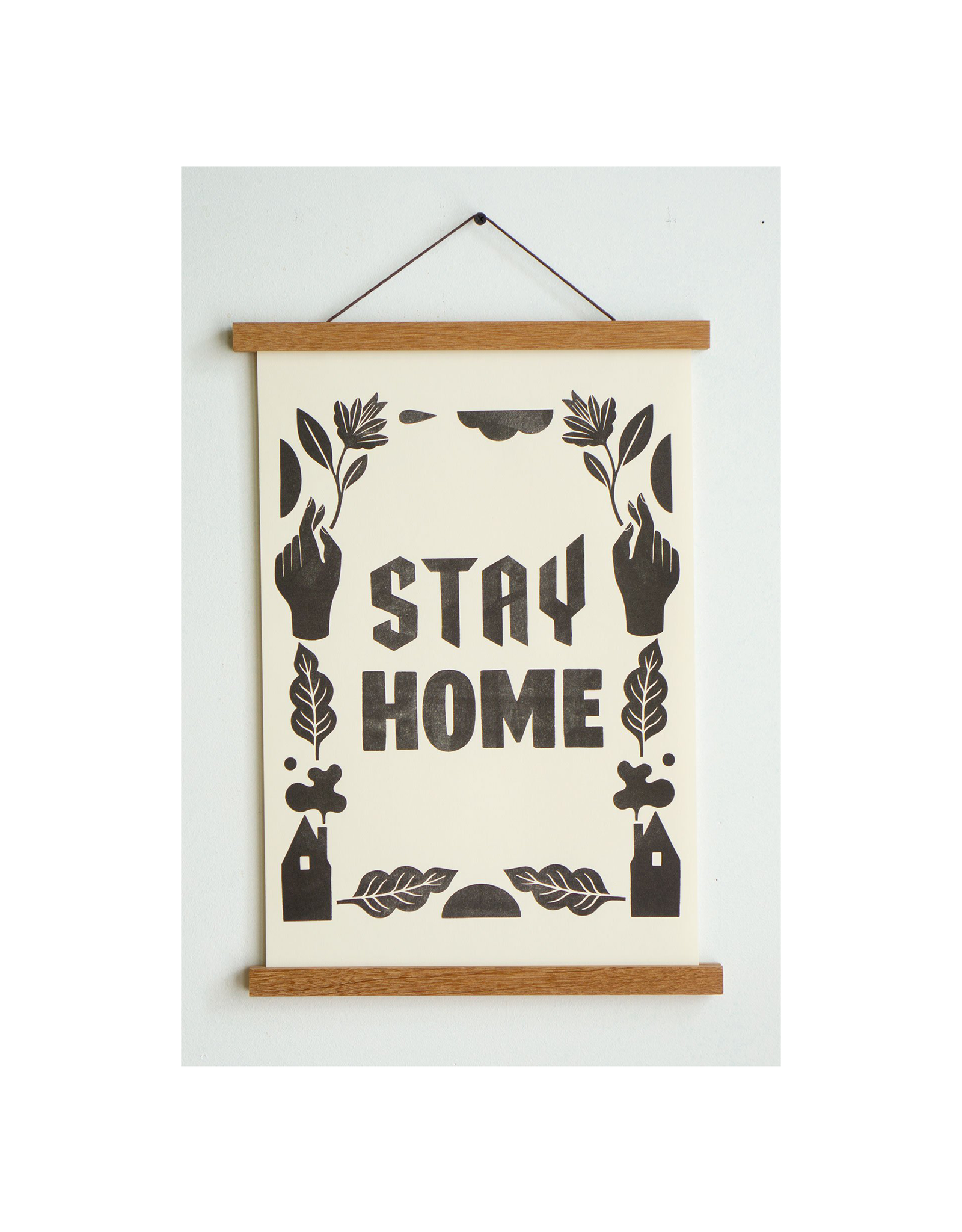 Stay Home Club Stay Home Type Riso Print - 11"x17"