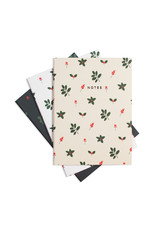 Hadron Holly Jolly Notebook Set of 3
