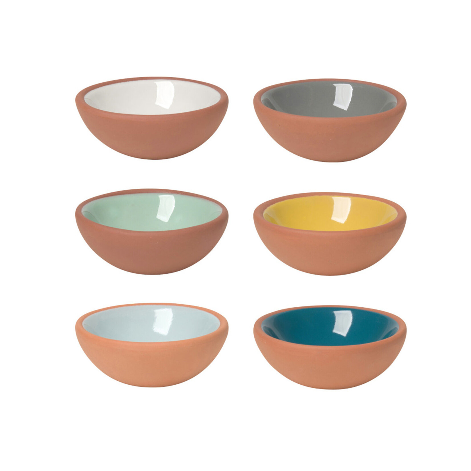 Danica Teracotta Pinch Bowls, Set of 6