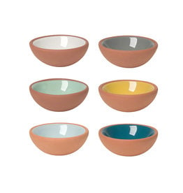 Danica Teracotta Pinch Bowls, Set of 6