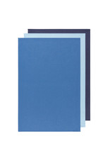 Danica Floursack Dishtowels, Indigo/Moonlight/Blue