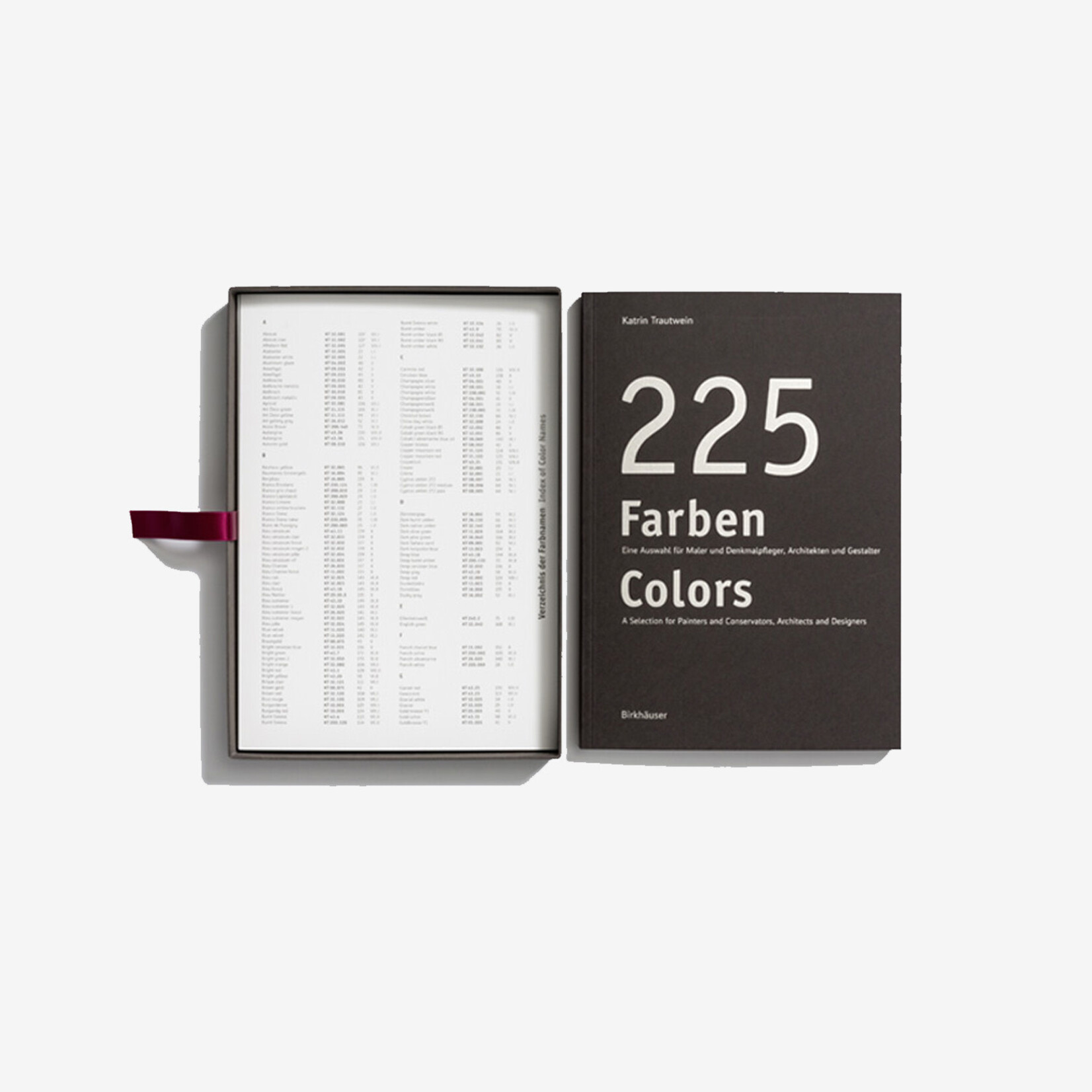 Birkhäuser 225 Farben / 225 Colors: A Selection for Painters and Conservators, Architects and Designers