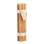 Vance Kitira Vance Kitira Timber Taper Set of 6 Candles - Brown Sugar