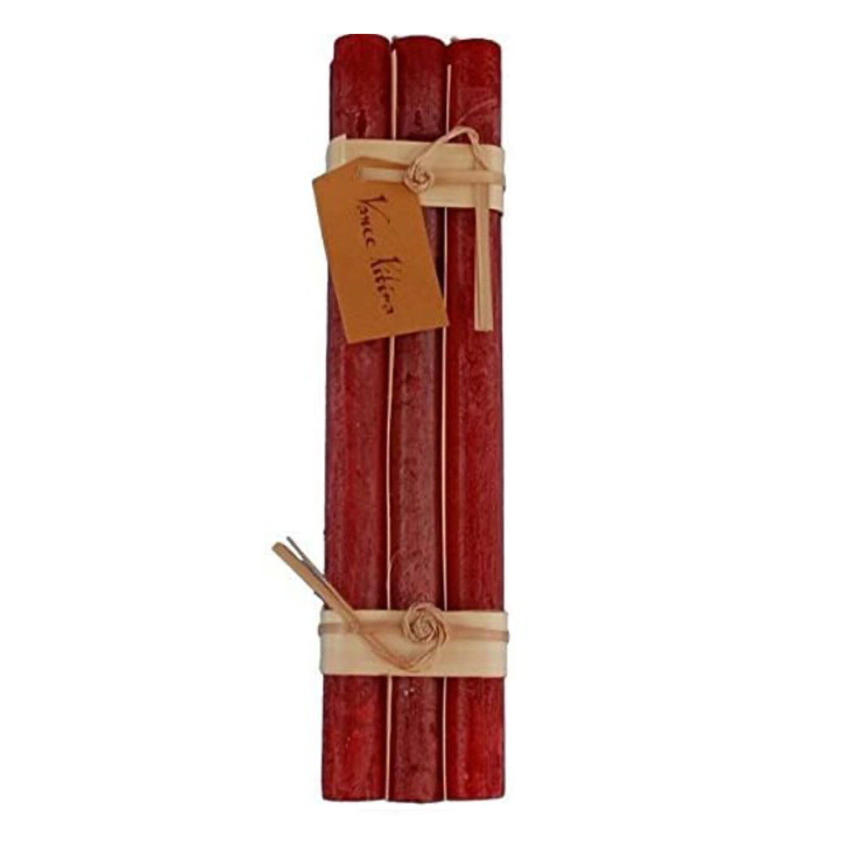 Vance Kitira Candles Taper Set of 6, Cranberry Timber