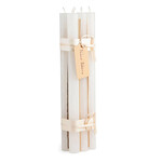 Vance Kitira Candles Timber Taper Set of 6, Melon White