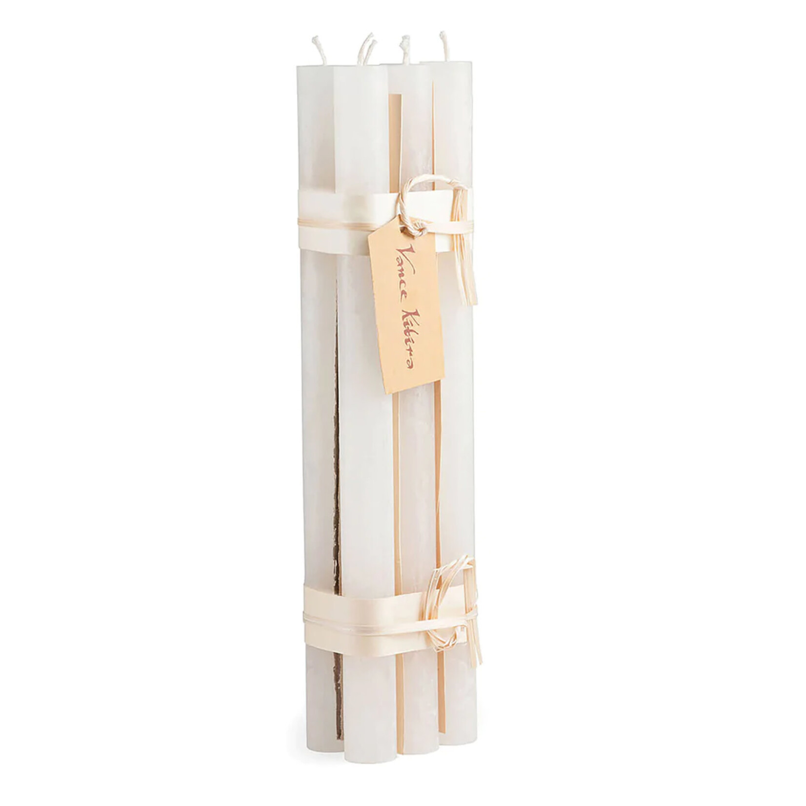 Vance Kitira Candles Timber Taper Set of 6, Melon White