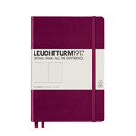 Leuchtturm Leuchtturm A5 Hardcover Notebook, Port Red, Plain