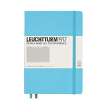 Leuchtturm Leuchtturm A5 Hardcover Notebook, Ice Blue, Squared