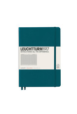 Leuchtturm A5 Hardcover Notebook, Pacific Green, Squared