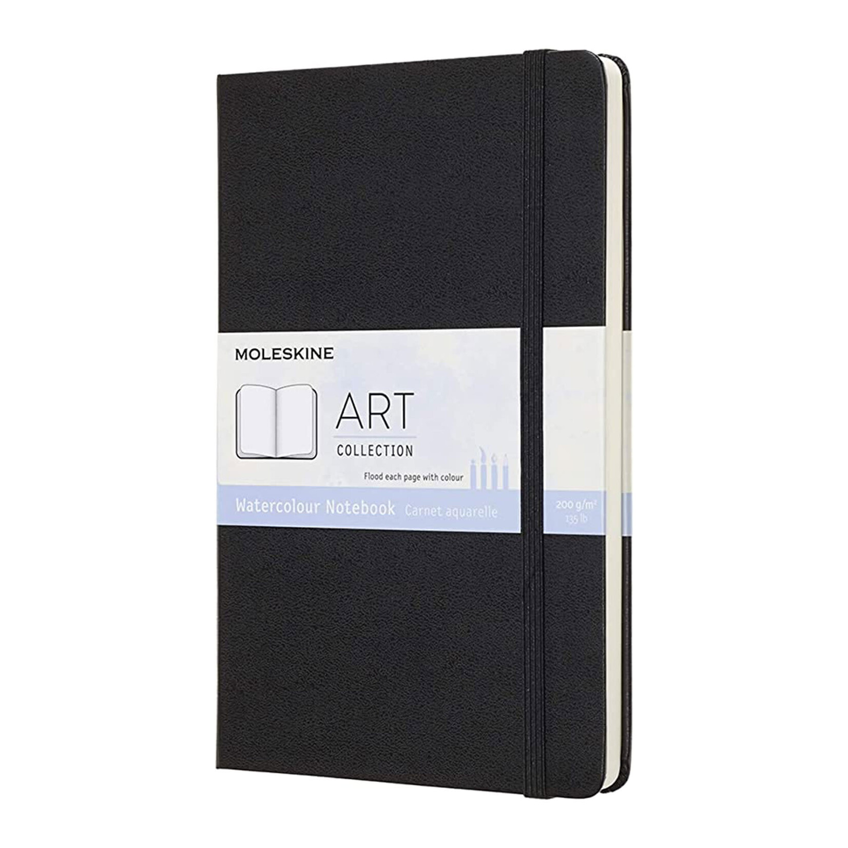 Moleskine Art Plus Watercolor Album, Black, Hard Cover