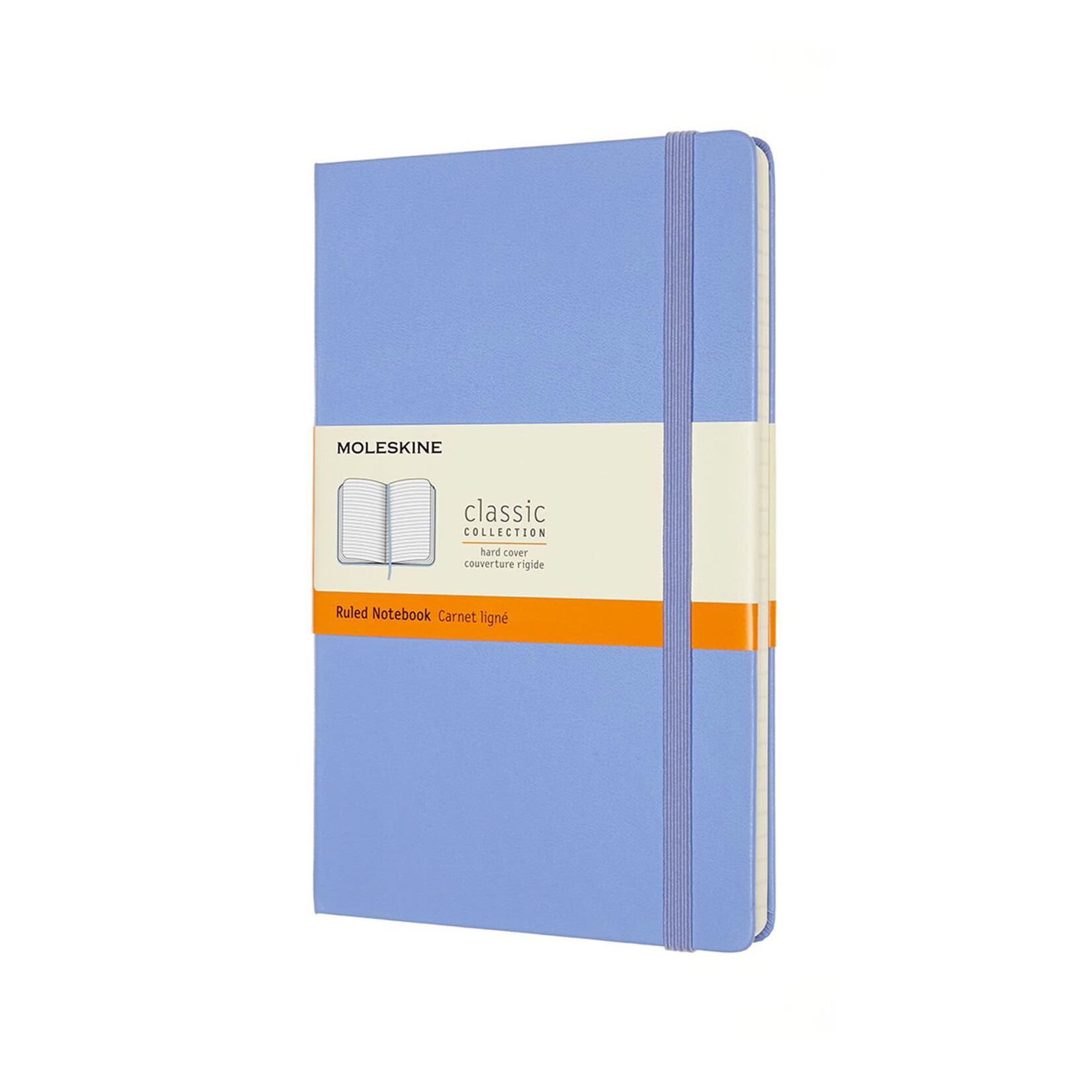 Moleskine Moleskine Classic Notebook, Large, Ruled, Hydrangea Blue, Hard Cover