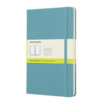 Moleskine Moleskine Classic Notebook, Large, Hardcover - Reef Blue, Plain