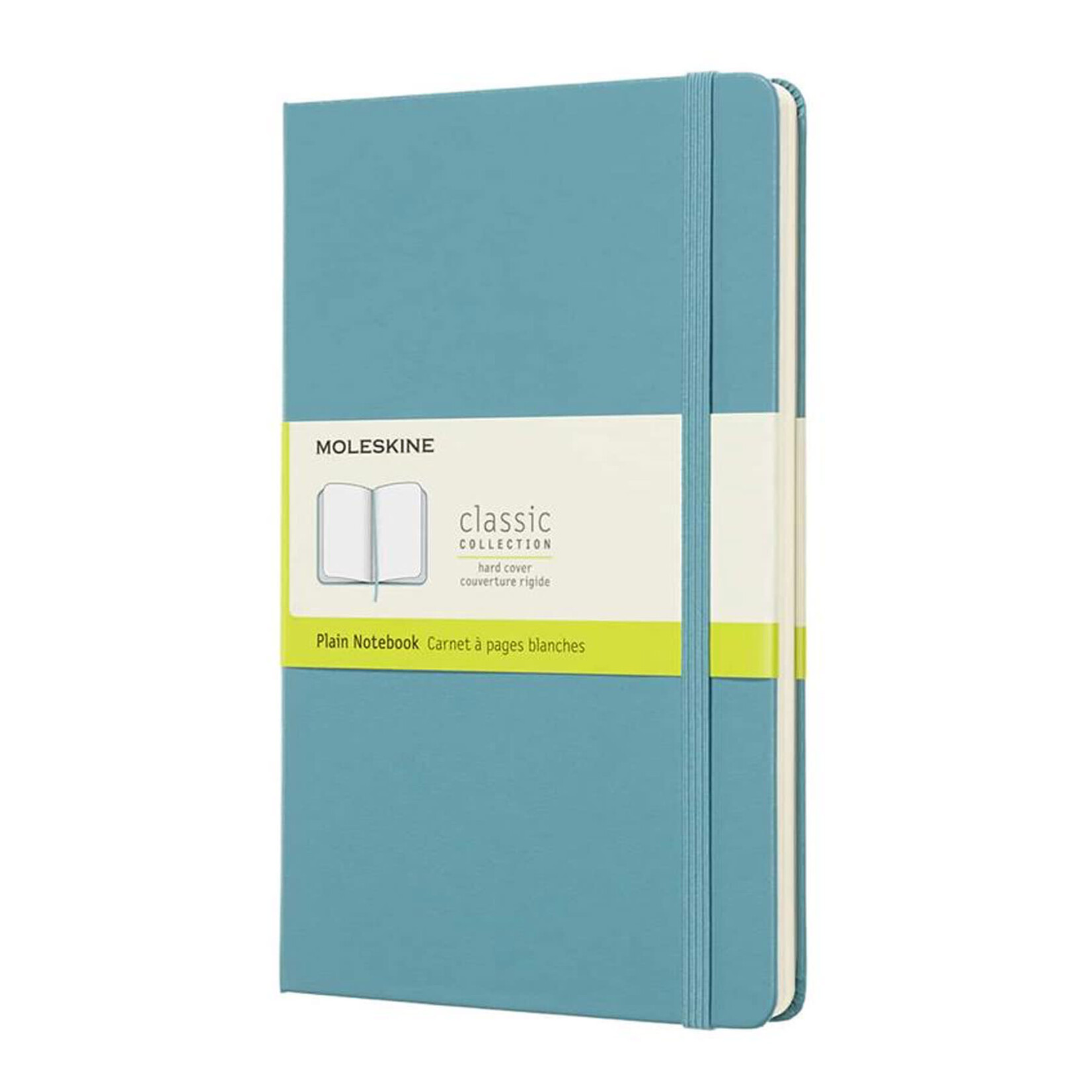 Moleskine Moleskine Classic Notebook, Large, Hardcover - Reef Blue, Plain