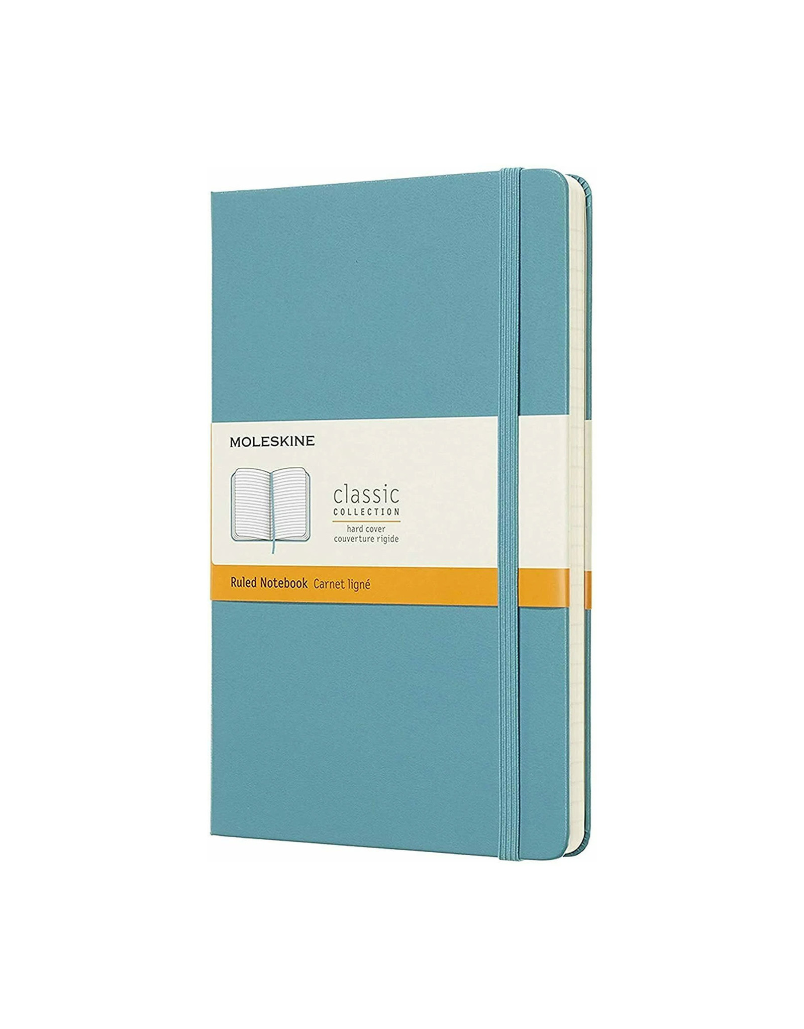 Moleskine Large Classic, Ruled, Blue Reef, Hard Cover