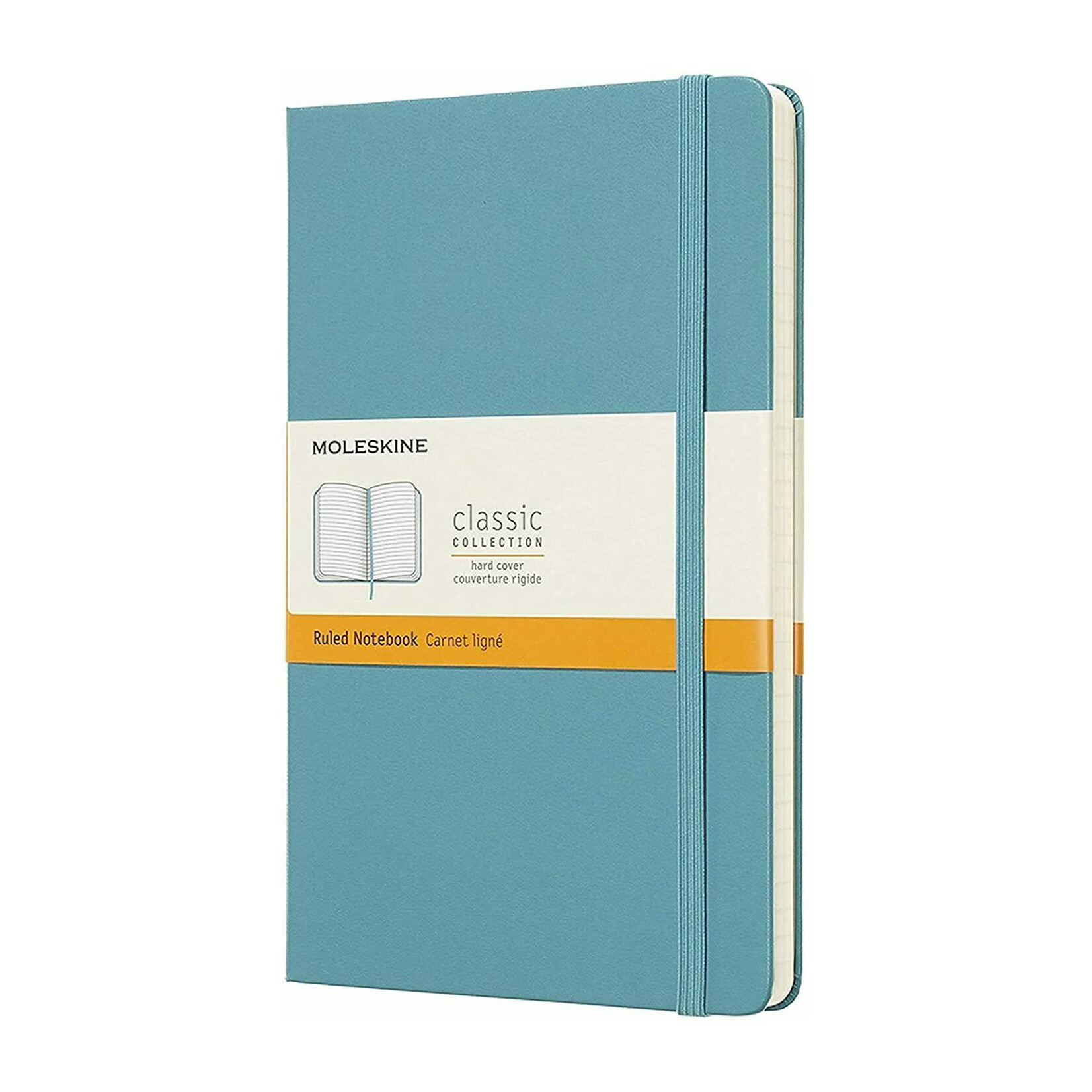 Moleskine Moleskine Classic Notebook, Large, Hardcover - Reef Blue, Ruled