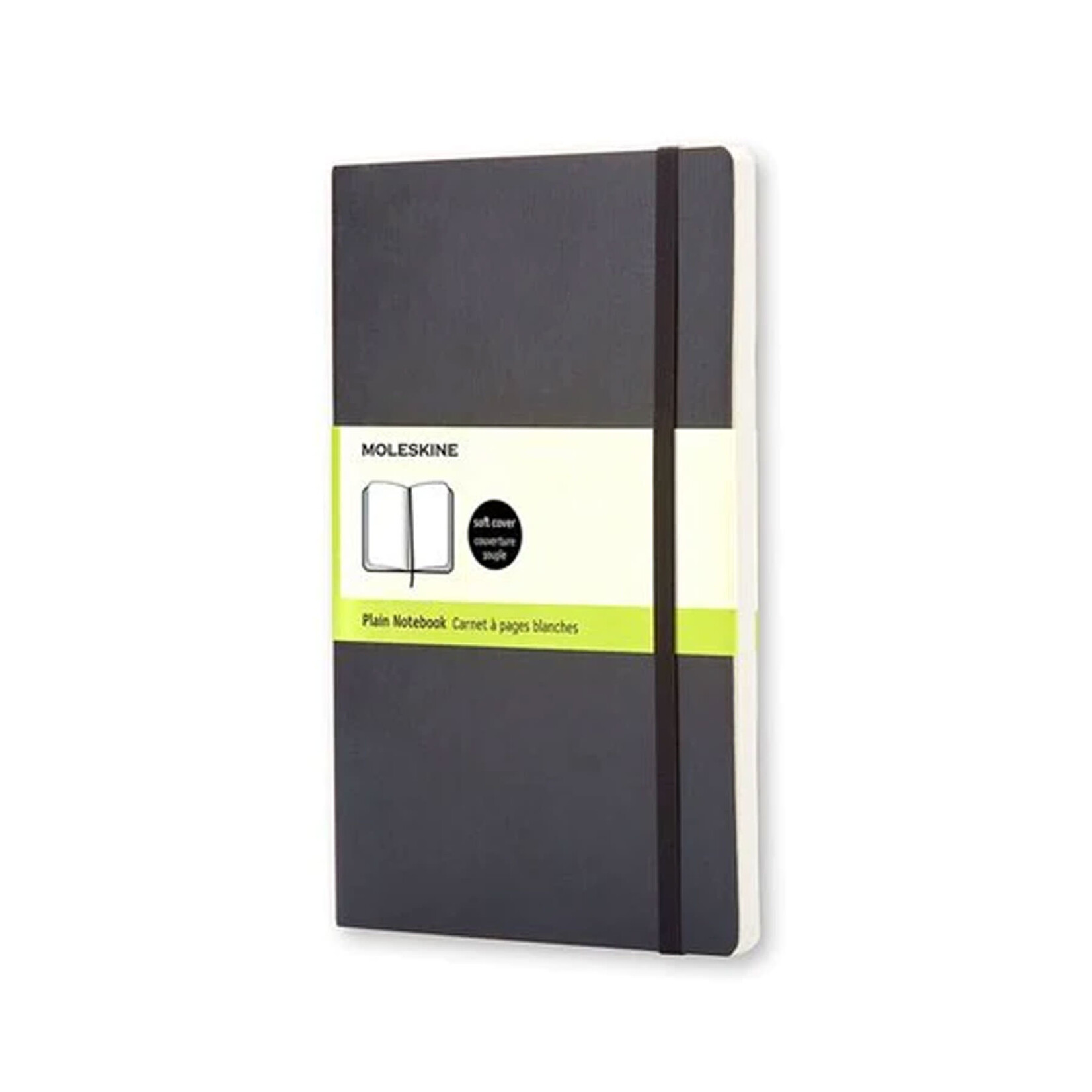 Moleskine Moleskine Classic Notebook, Large, Plain, Black, Soft Cover