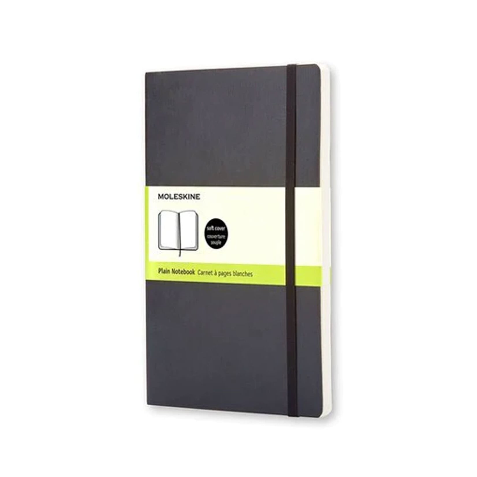 Moleskine Moleskine Classic Notebook, Large, Softcover - Black, Plain