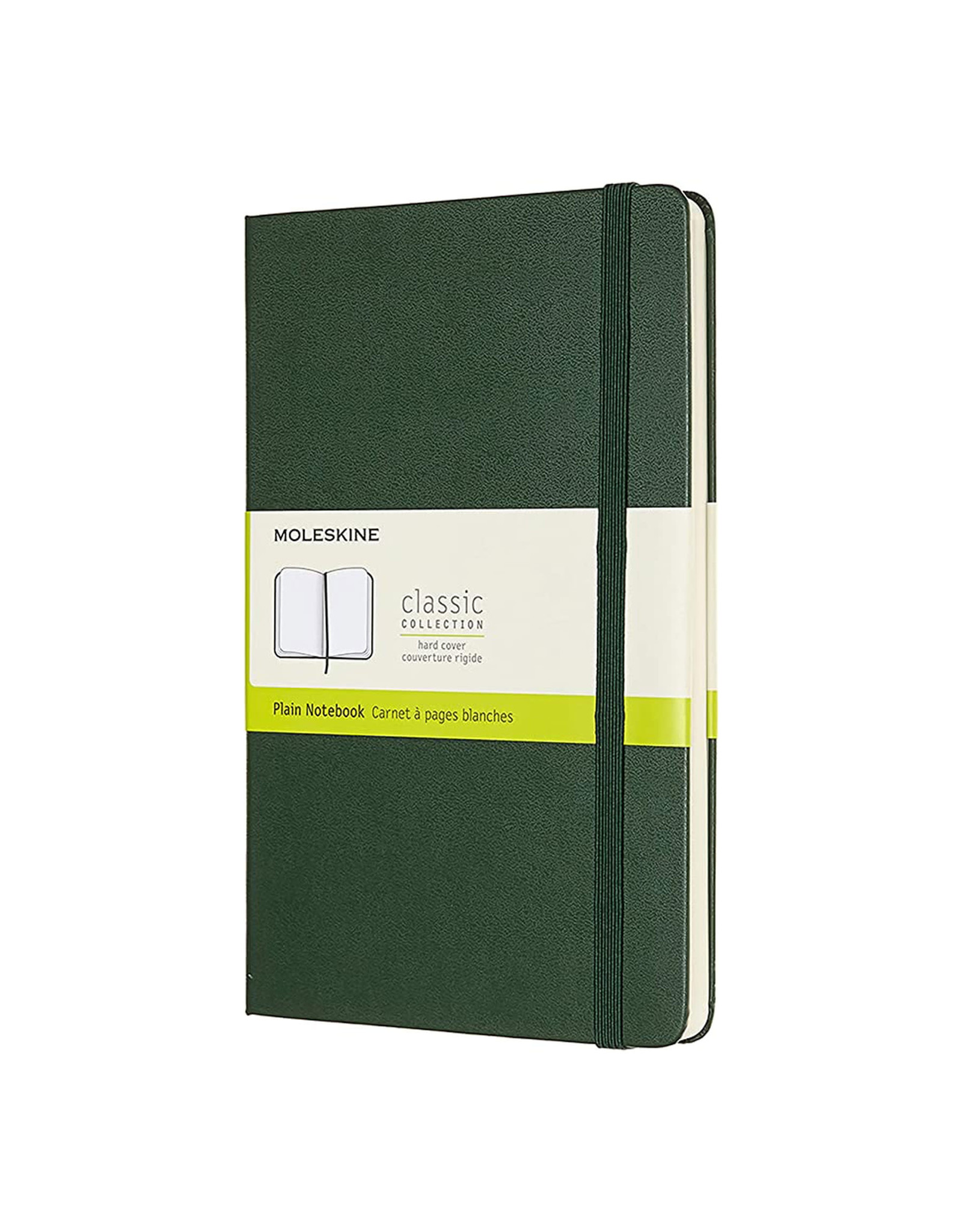 Moleskine Notebook, Large, Plain, Myrtle Green, Hard
