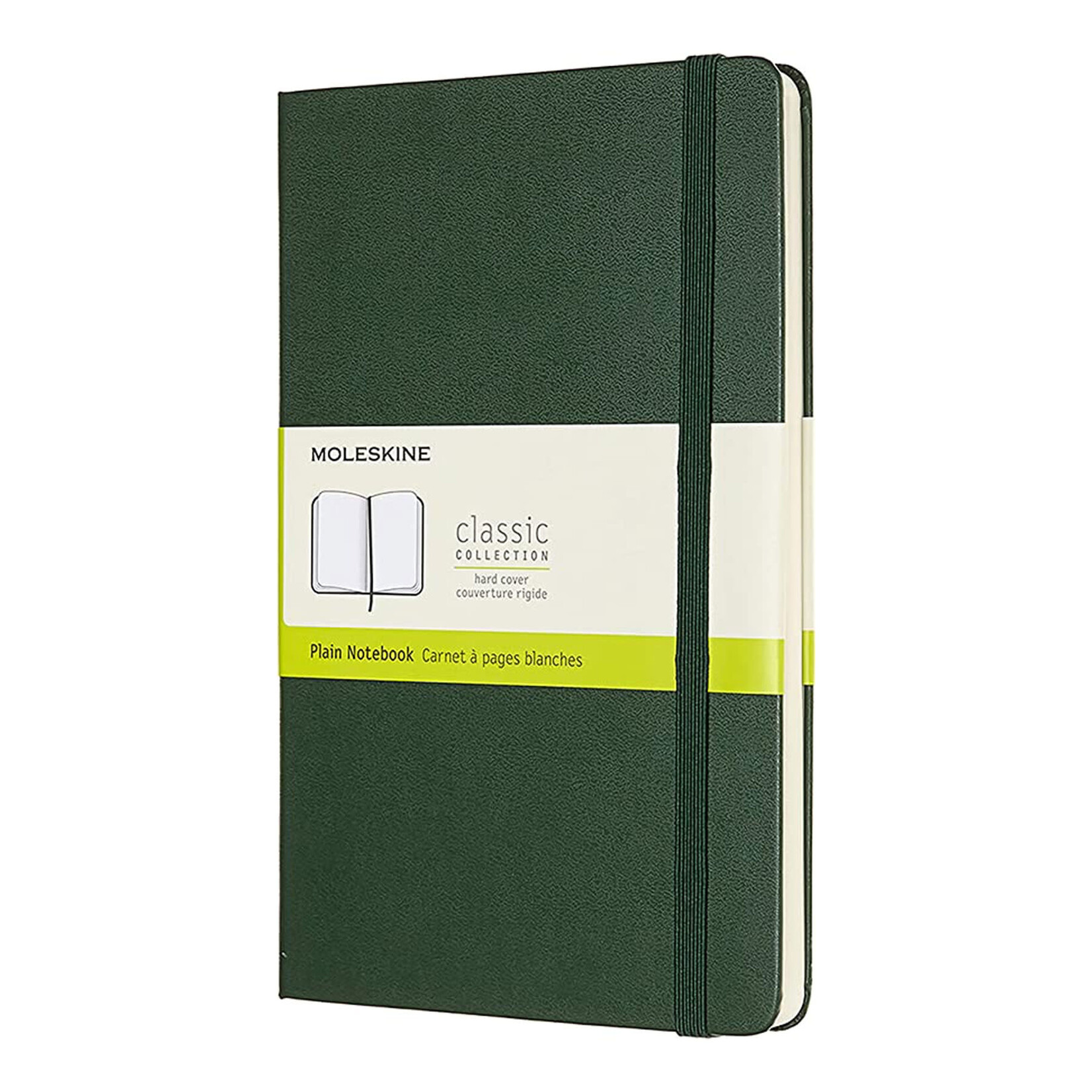 Moleskine Moleskine Classic Notebook, Large, Hardcover - Myrtle Green, Plain
