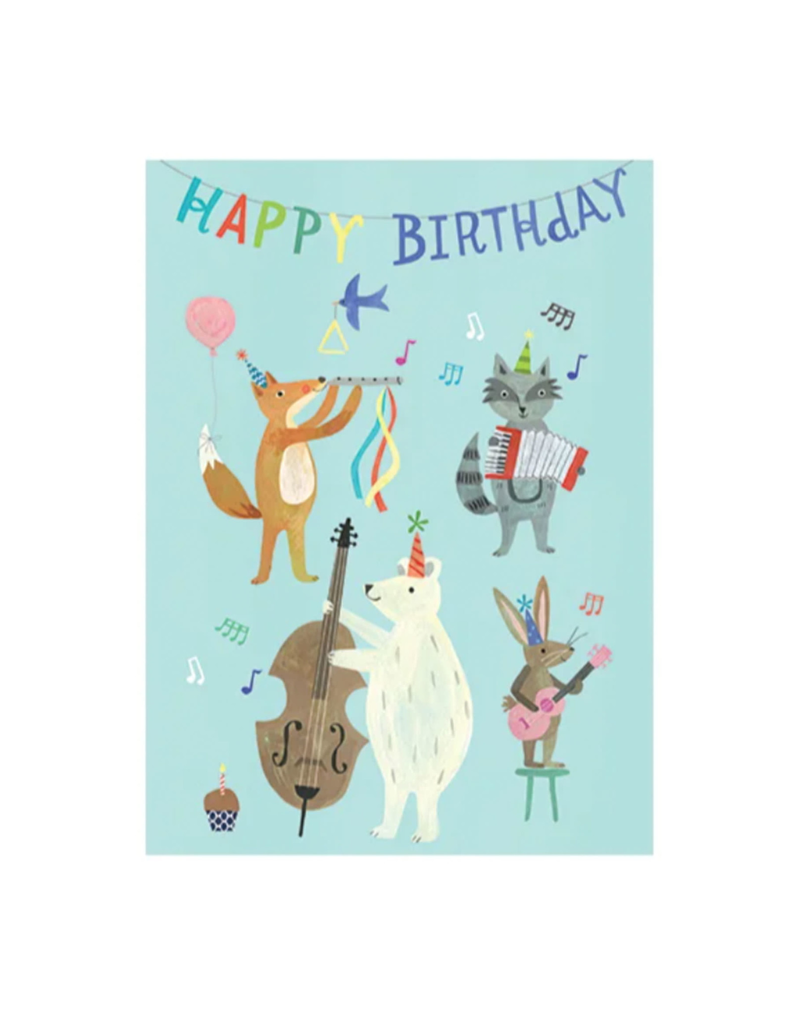 Calypso Animal Band Birthday Card