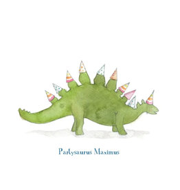 E Frances Paper Partysaurus Birthday Card