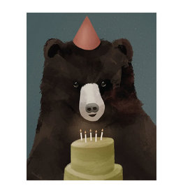 Halfpenny Party Bear Birthday Card