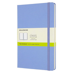 Moleskine Moleskine Classic Notebook, Extra Large, Plain, Hydrangea Blue, Hard Cover